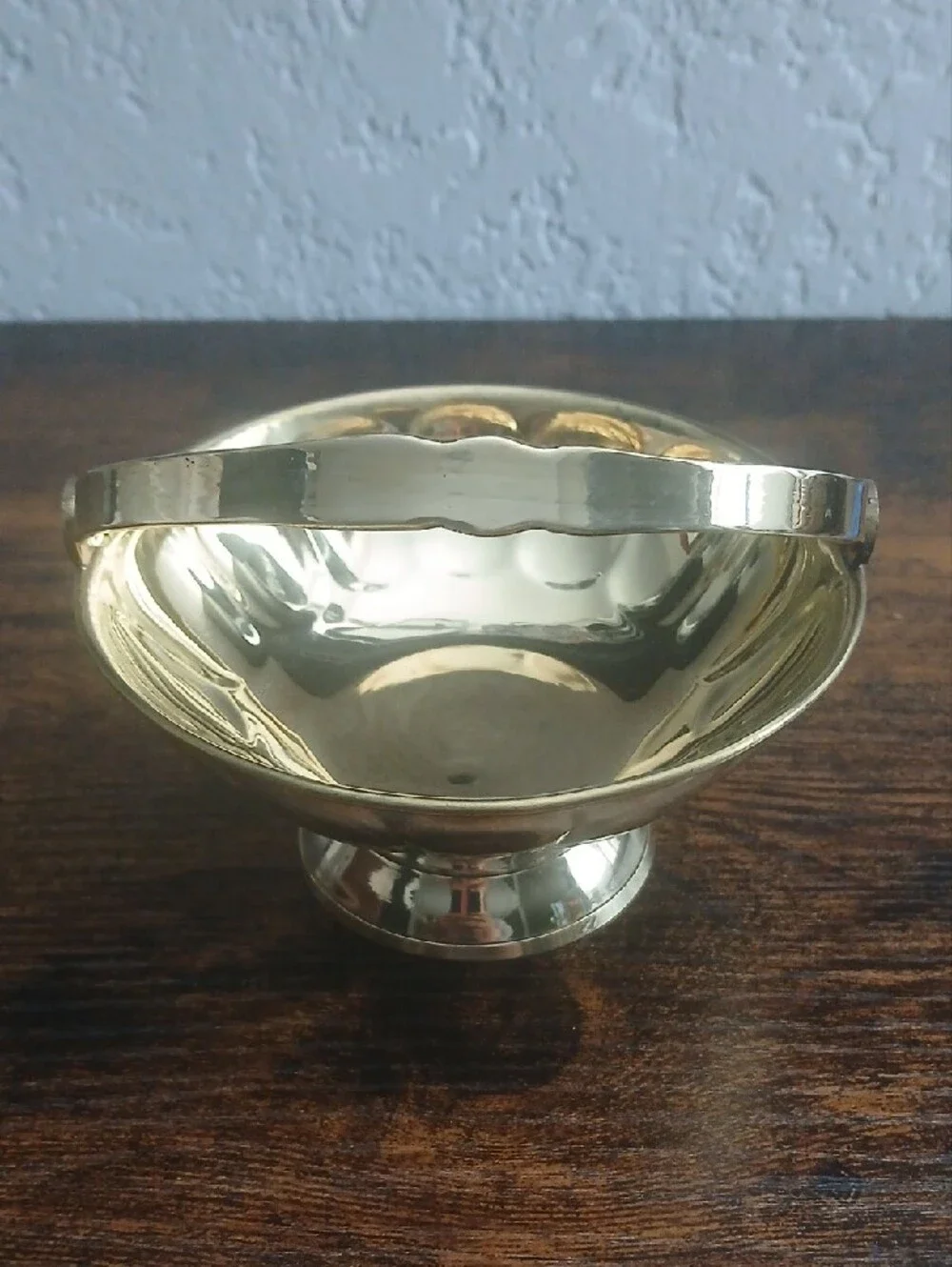 NIB Solid Brass Bowl with Handle